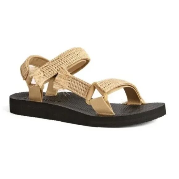 ARIZONA LOVE Trekky Raffia in Natural Sandals, Size EU 38 / 8 - Picture 2 of 10